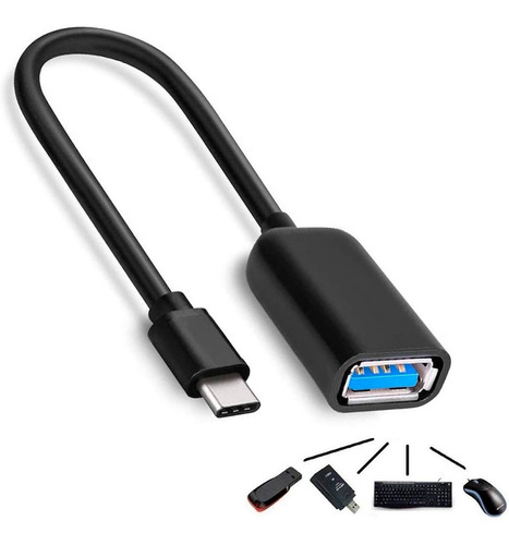Imagen 6 de 10 de Cable Adaptador Usb Tipo C A Otg Usb I Caribe Sur Store®