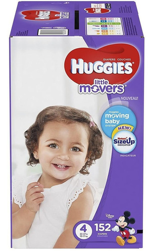 Huggies Little Movers Pañales, Tamaño 3, 68 contar Con (e