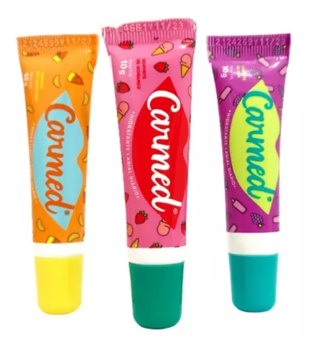 Kit Hidratante Labial Carmed Sorvete Uva + Tangerina + Morango 10g Cada -  Drogaria Sao Paulo