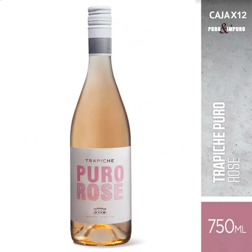 Vino Trapiche Puro Rose - Caja X12