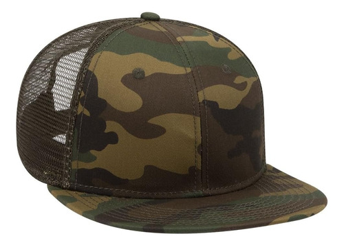 Gorra Plana Snapback Camuflada 6 Paneles 