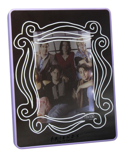 Porta Retrato Espelho C/ Led 13x18cm - Friends Original