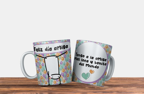 Tazas Dia De La Amiga Flork Ceramica Por Mayor X 5 Tazas 