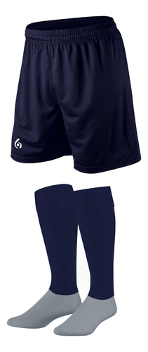 Kit X 16: Shorts + Medias Stripes Gol De Oro Pro Elite