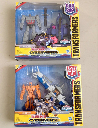 Transformers Cyberverse Megatron Y Chopper Cut Cheetor  Seaf