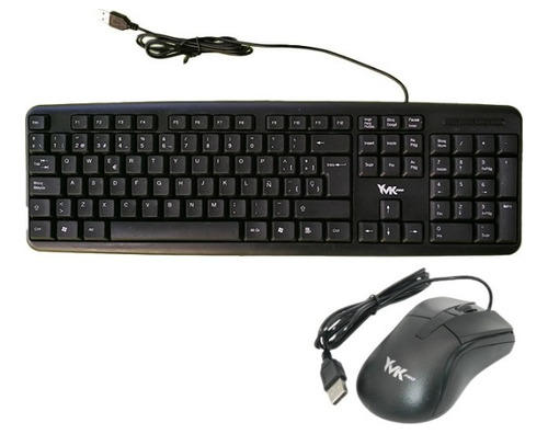 Combo Teclado Mouse Gio Usb Color Negro Tienda Fisica