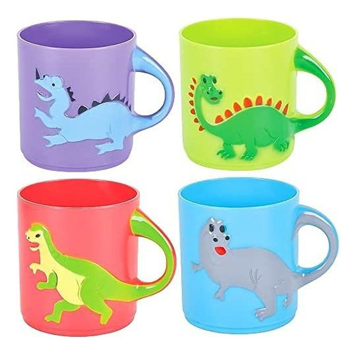 Artcreativity - Tazas De Dinosaurio Para Niños, Juego De