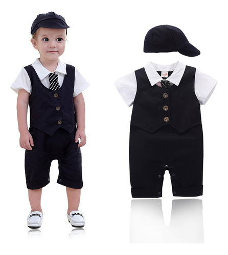 Trajecito Conjunto Traje Bebé Niño Formal Fiesta 3m A 24m