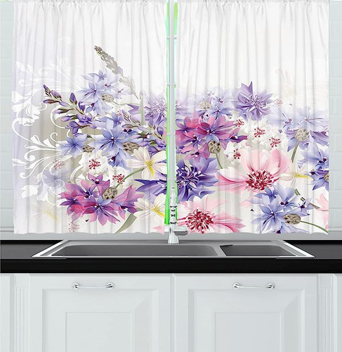 Cortinas Cocina Lavanda Diseño Clasico Acianos Pastel Diseño