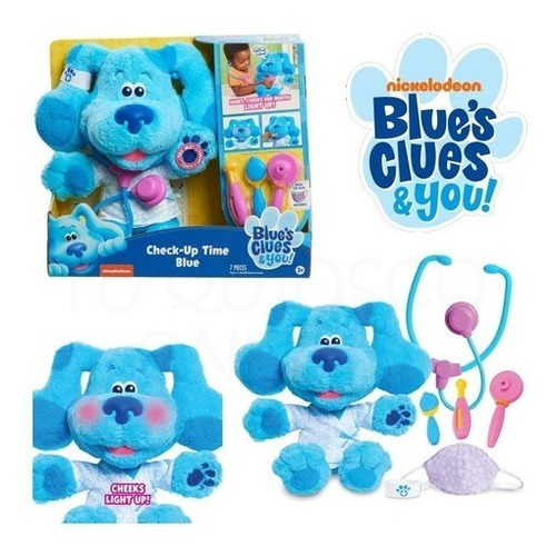 Peluche Pistas De Blue- Check Up Time Blue-con Luz Y Sonidos