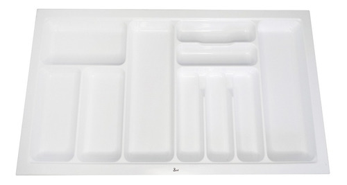 Cubertero Blanco Plástico Abs Módulo 90 Cm Marca Bari 