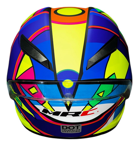 Casco Mrc Ff358 Mate Amarillo Geométrico M