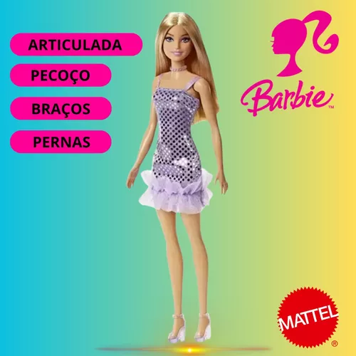 Boneca Barbie Glitter Loira Mattel T7580 em Promoção na Americanas