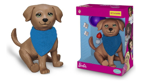 Cachorro Pet Shop Boneca Barbie Rookie Articulado Acessórios