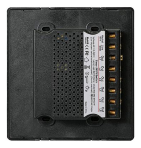 Interruptor 4x4 Kabum! Smart, 6 Botões, Preto - Kbsa015