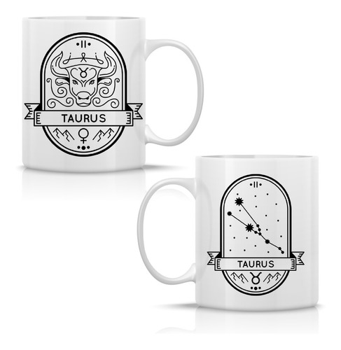 Taza Tauro Signo Zodiacal Zodiaco Horóscopo Taurus