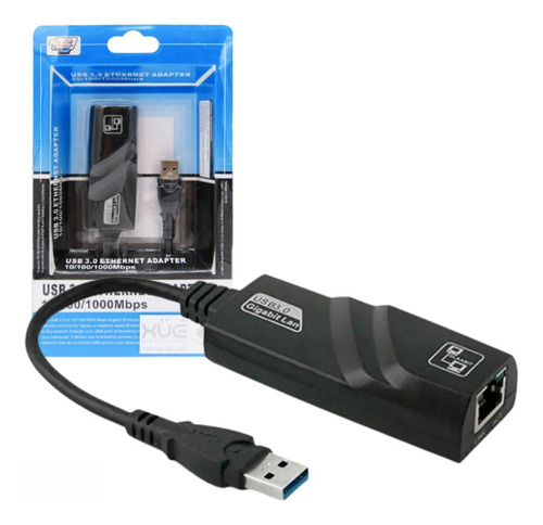 Adaptador De Red Usb 3.0 A Rj45 Ethernet Lan 1000mbps 