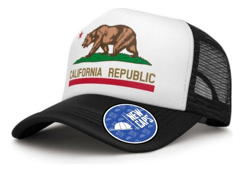 Gorra Trucker California Republic Custom New Caps