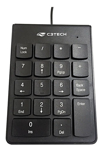 Teclado Numérico C3tech Usb 18 Teclas Kn-10bk  