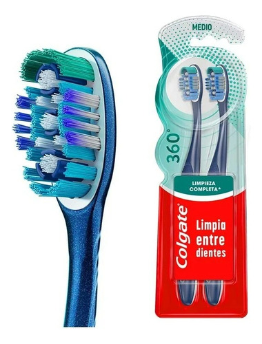 5 Pza Cepillo De Dientes Colgate 360° Deep Clean Cerdas Puli