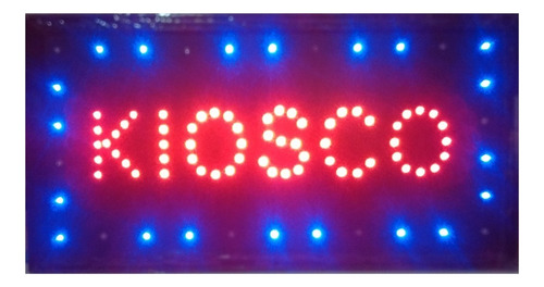 Cartel Led Fotocopia Abierto Libreria 25x50 Nacional Color Rgb