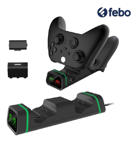 Base Carga Doble + 2 Baterias Compatible Xbox Series S/x