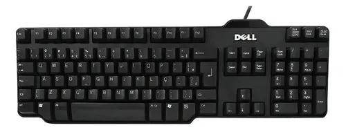 Teclado USB Dell Sk-8115 con cable negro Abnt2 con Ç
