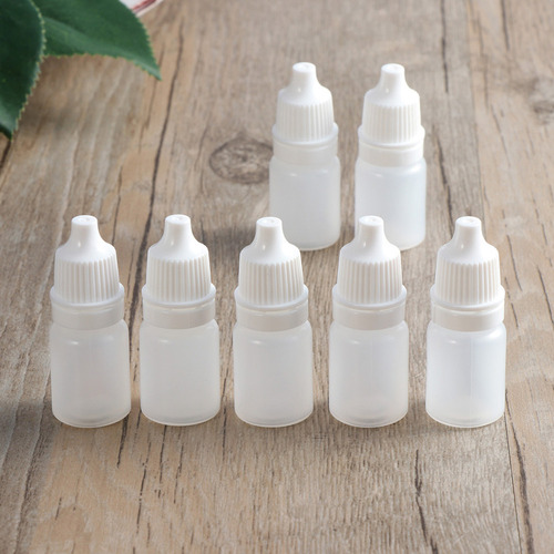 Frascos Goteros Exprimibles De Plástico Vacíos Blancos De 5