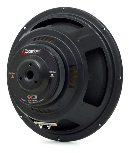 2 Subwoofer Bomber One 12 Pol 200w Rms 4 Ohms Modelo Cor Preto