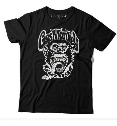 Remera Gas Monkey 100% Algodon Icaro Remeras