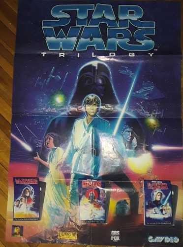 Afiche Star Wars Poster Videoclub Gativideo Lucasfilms 