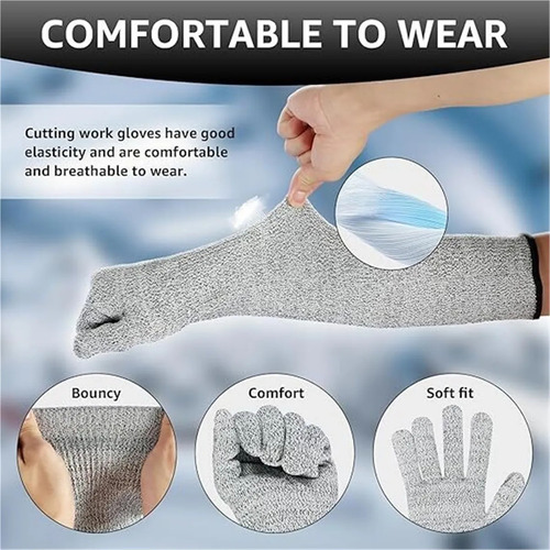 Guantes Anticortes De Nivel 5 Para Protección De Brazos Gh