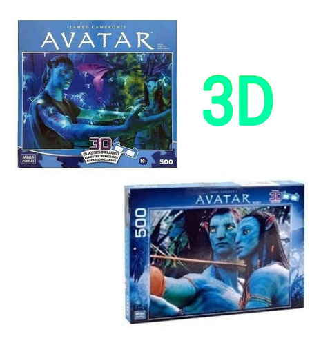 Rompecabezas 2 Avatar 3d 500 Piezas C/u 