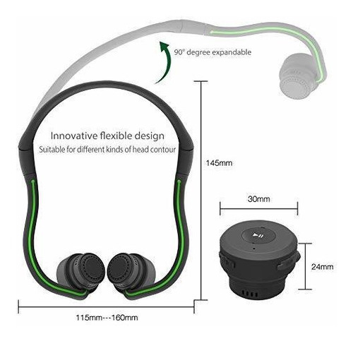 Conduccion Osea Bluetooth Auriculares De Diadema Abiertos Au
