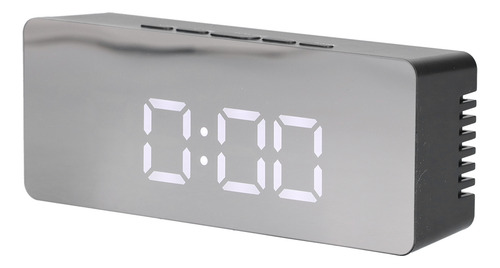 Reloj Despertador Led Con Espejo Rectangular Digital