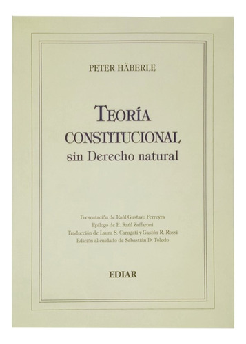 Teoría Constitucional Sin Derecho Natural