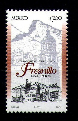 Mexico Sc 2357 $7.00p 450 Aniversario Fresnillo Zacatecas