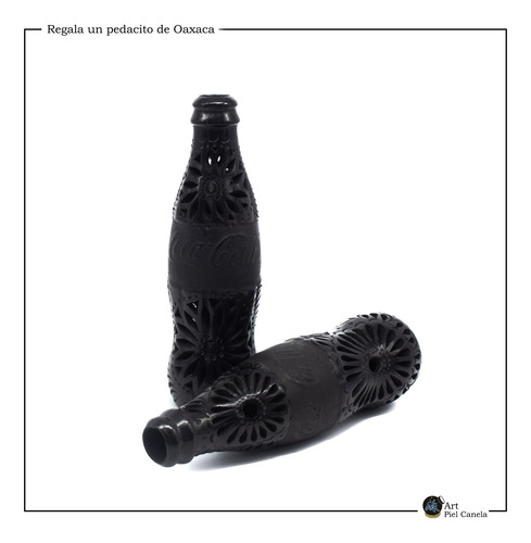 Botella De Coca Cola Calada Barro Negro