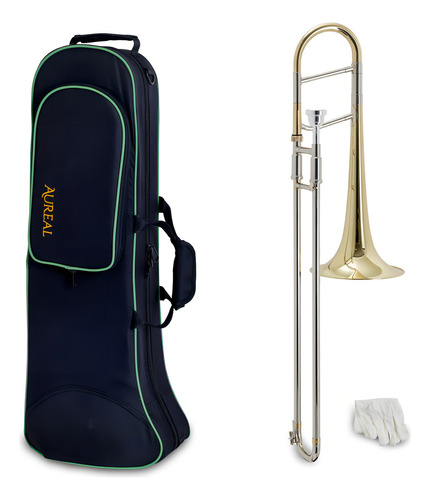 Trombon Alto Vara Mi Bemol Aureal A-tb500l Laqueado, Estuche