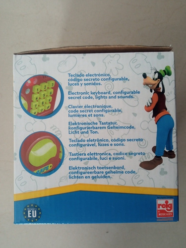Caja De Seguridad Disney Mickey Código Configurable, Sonido