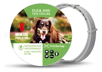 Coleira Anti-pulga E Carrapato Para Cães Com Peso Até 15 Kg. Cinza