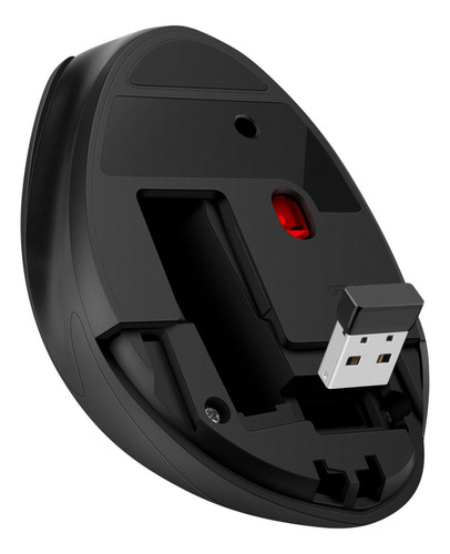 Mouse Inalámbrico Vertical 800 / 1100 / 1500 Dpi, Negro