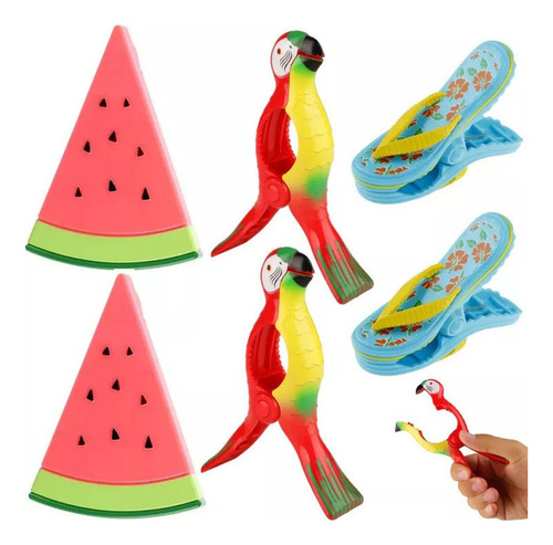 S 6 Pinzas Decorativas For Toallas De Playa