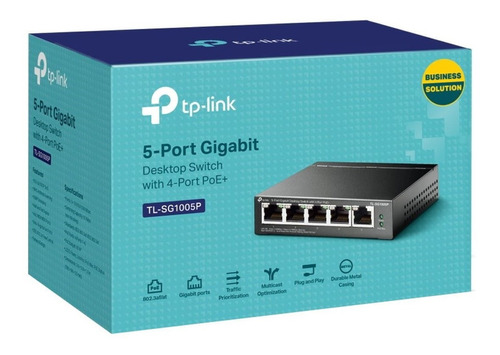 Gratis!!! Switch Tp-link Tl-sg1005p 5 Puertos Gigabit 4 Poe+