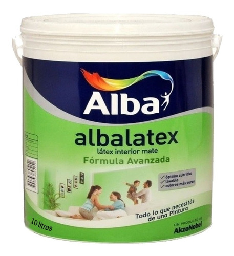 Pintura Latex Interior Albalatex Mate Antihongo Alba 10l