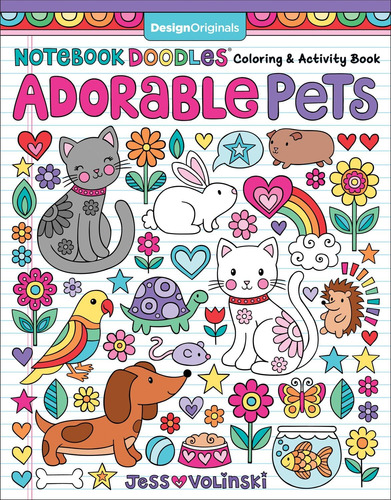 Libro: Notebook Doodles Adorable Pets: Coloring & Activity B