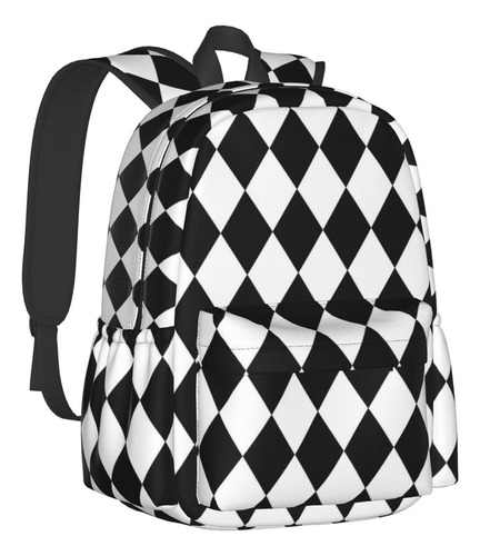 Mochila Escolar Multiusos Con Flores De Diamantes En Blanco