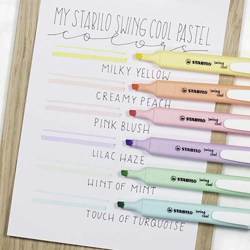 Destacador Stabilo Swing Cool, 1 Unidad, Distintos Colores