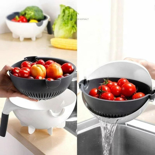 Mandolina Cortador Rallador De Verduras + Colador + Bowl Ofe
