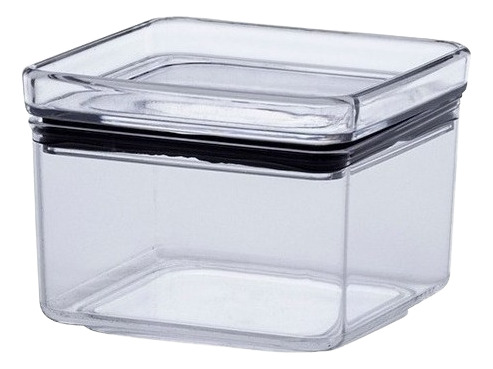 Pote Quadrado Hermético Paramount 480ml - Transparente